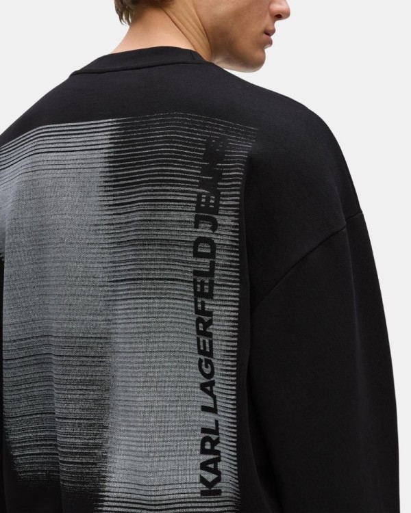 Sudaderas Sin capucha Hombre Karl Lagerfeld Negro B3M20002