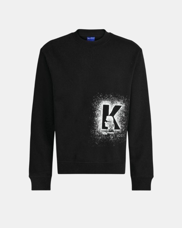 Sudaderas Sin capucha Hombre Karl Lagerfeld Negro B3M20001