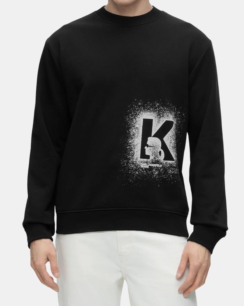 Sudaderas Sin capucha Hombre Karl Lagerfeld Negro B3M20001