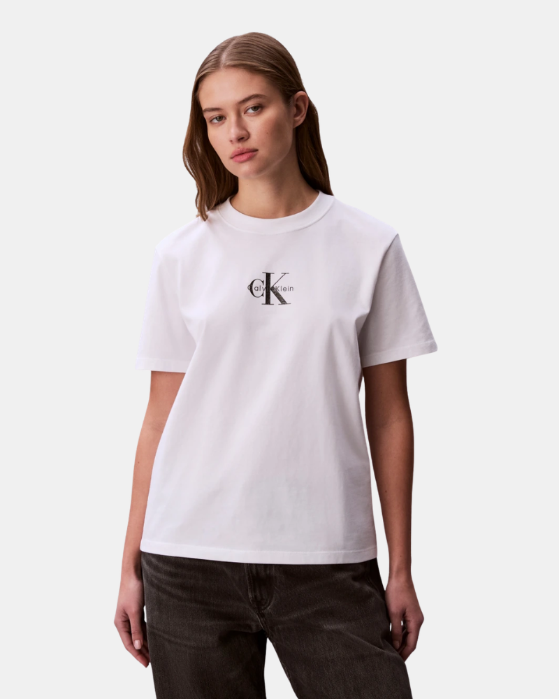 Camisetas Manga corta Mujer CALVIN KLEIN Blanco LV047C856GYAF