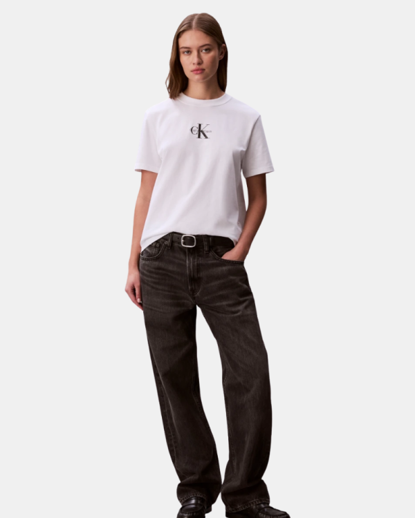 Camisetas Manga corta Mujer CALVIN KLEIN Blanco LV047C856GYAF