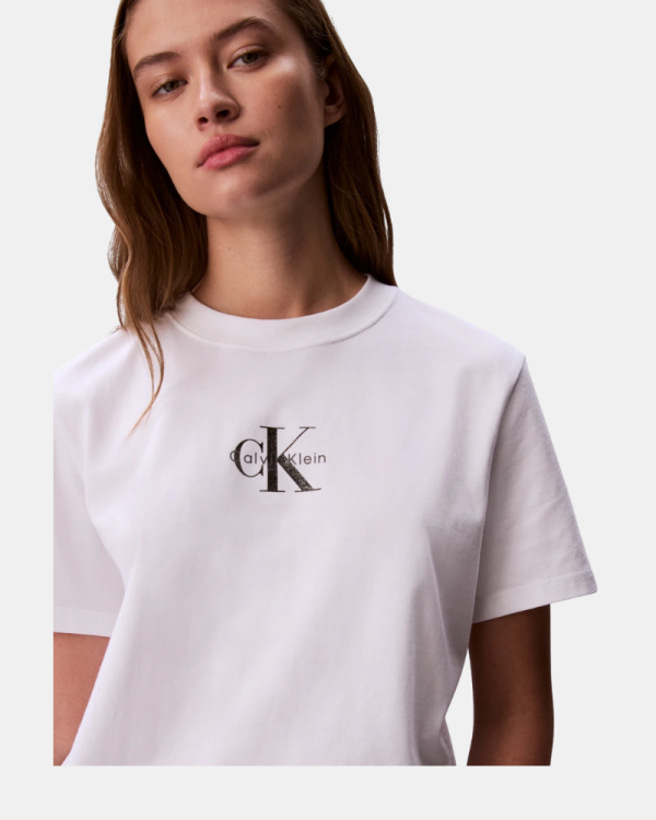 Camisetas Manga corta Mujer CALVIN KLEIN Blanco LV047C856GYAF