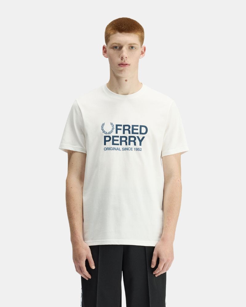 Camisetas Manga corta Hombre FRED PERRY Blanco M2406