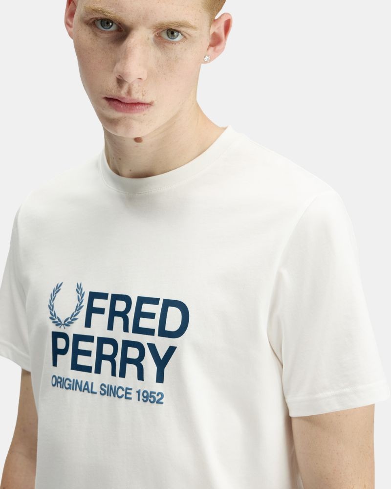 Camisetas Manga corta Hombre FRED PERRY Blanco M2406