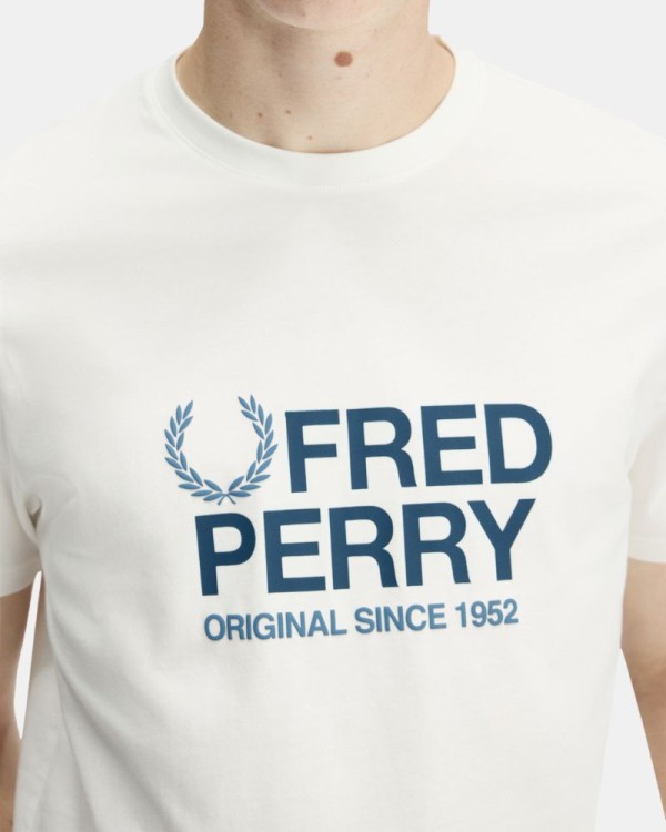 Camisetas Manga corta Hombre FRED PERRY Blanco M2406
