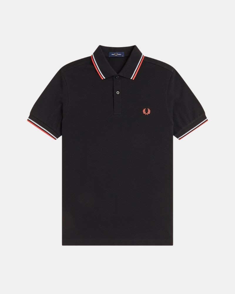Camisetas Manga corta Hombre FRED PERRY Negro M3600