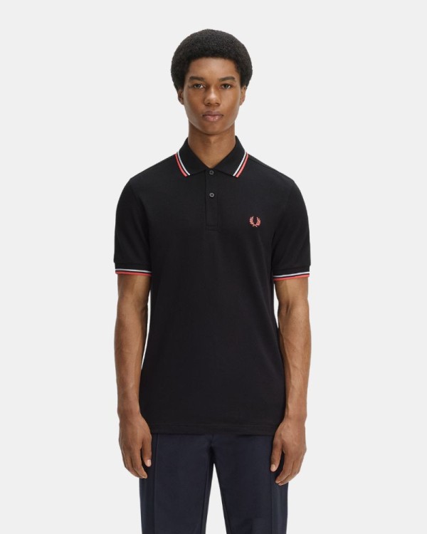 Camisetas Manga corta Hombre FRED PERRY Negro M3600