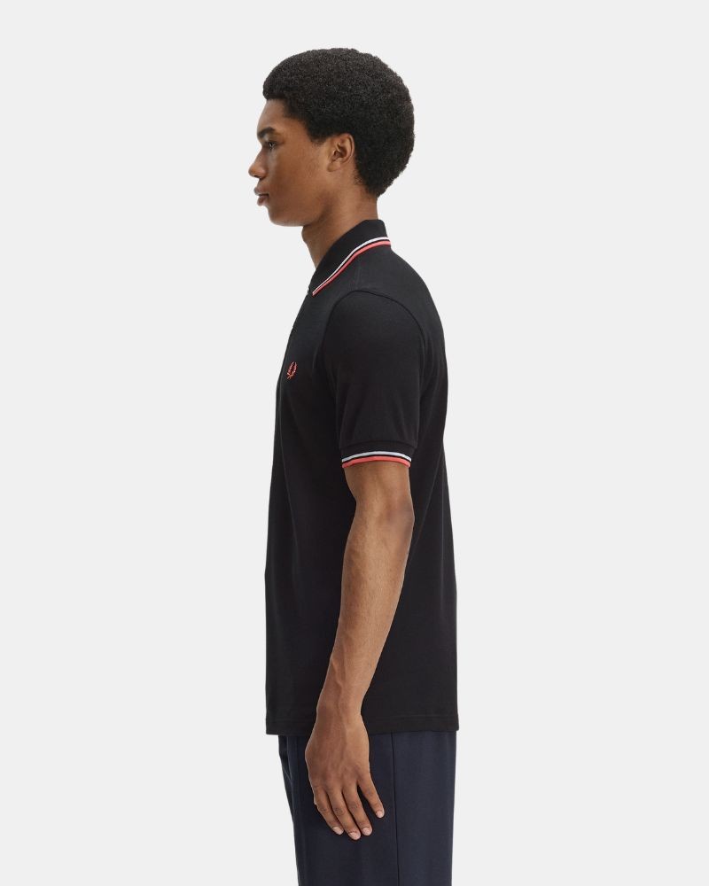 Camisetas Manga corta Hombre FRED PERRY Negro M3600