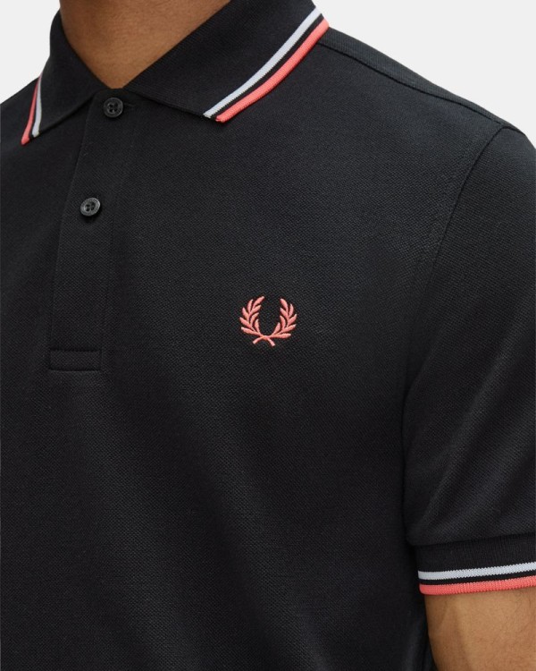 Camisetas Manga corta Hombre FRED PERRY Negro M3600