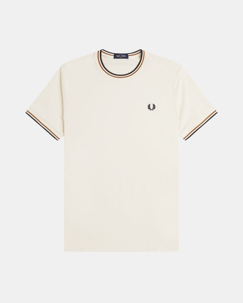 Camisetas Manga corta Hombre FRED PERRY Beige M1588