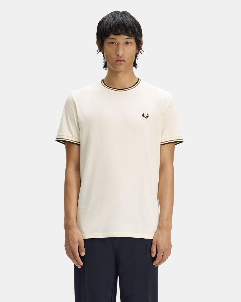 Camisetas Manga corta Hombre FRED PERRY Beige M1588