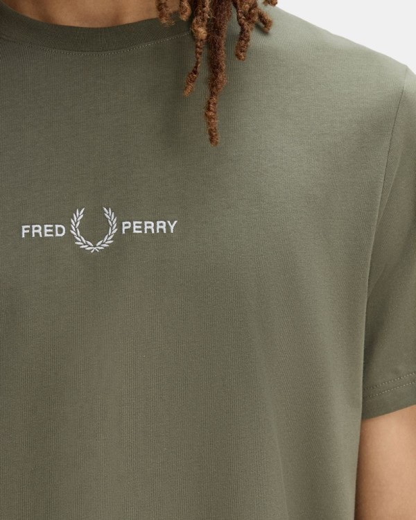 Camisetas Manga corta Hombre FRED PERRY Verde M4580