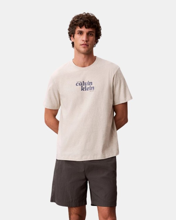 Camisetas Manga corta Hombre CALVIN KLEIN Beige LV04RG815GP4P