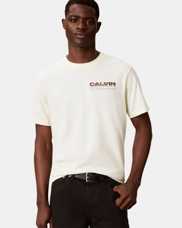 Camisetas Manga corta Hombre CALVIN KLEIN Beige LV04RG827G486