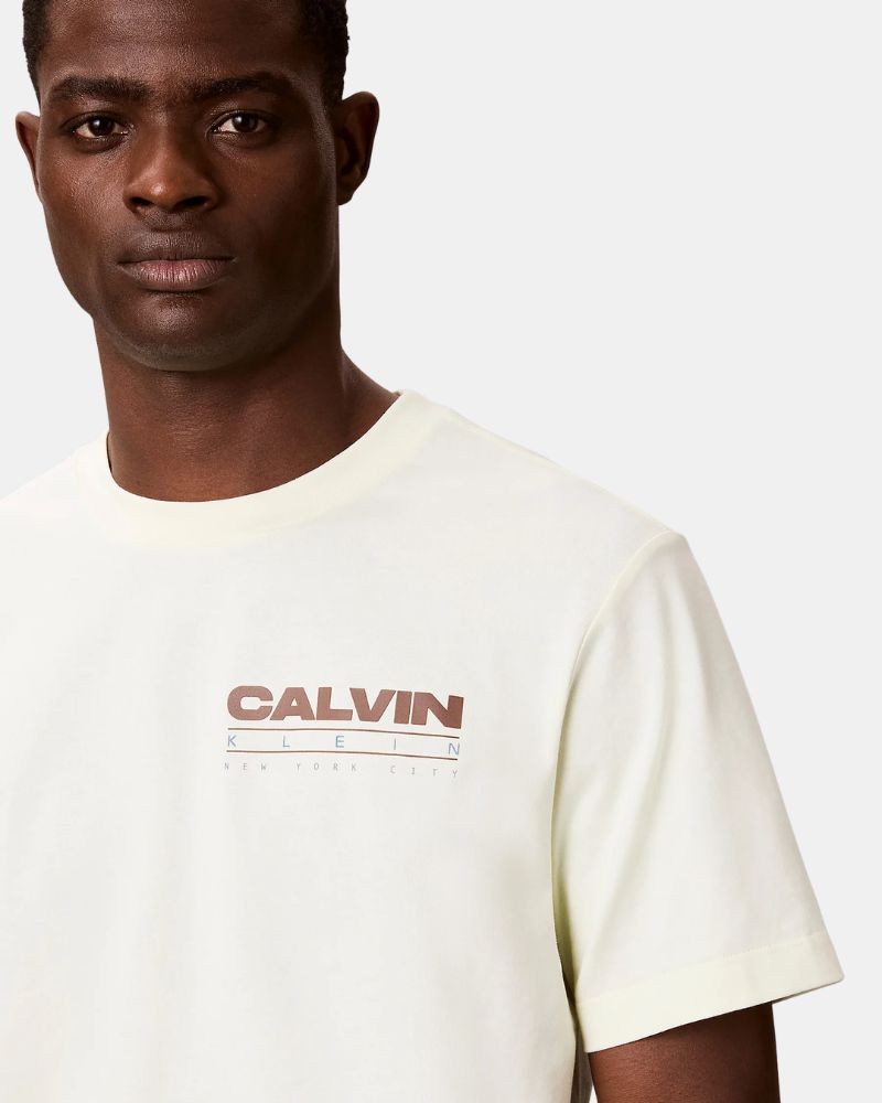 Camisetas Manga corta Hombre CALVIN KLEIN Beige LV04RG827G486