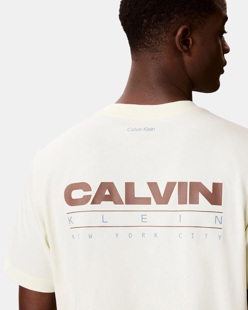 Camisetas Manga corta Hombre CALVIN KLEIN Beige LV04RG827G486