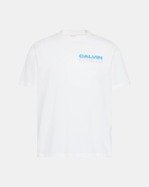 Camisetas Manga corta Hombre CALVIN KLEIN Blanco LV04RG827GYAF