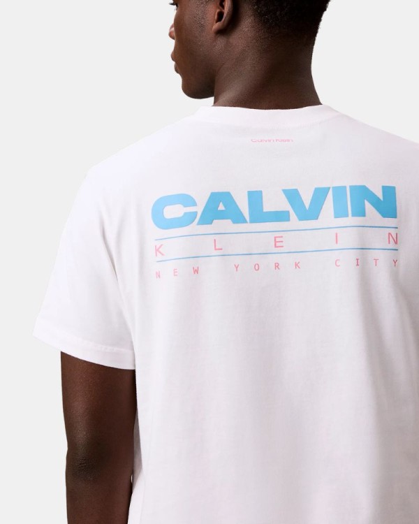 Camisetas Manga corta Hombre CALVIN KLEIN Blanco LV04RG827GYAF