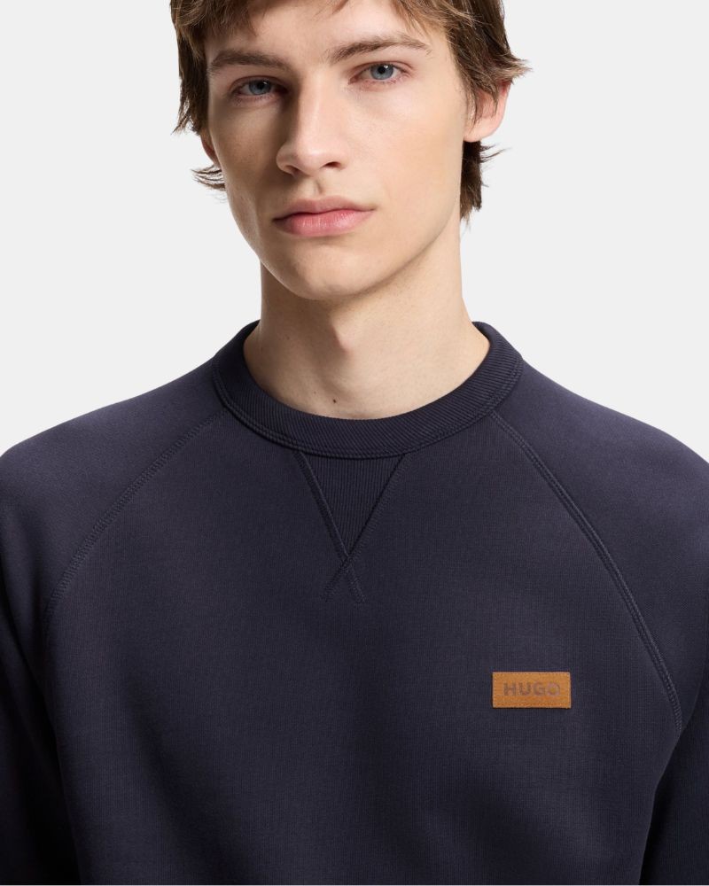 Sudaderas Sin capucha Hombre HUGO Azul 50564038 NEVACREW