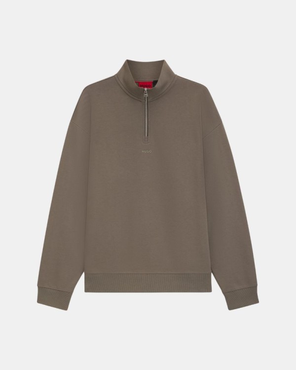 Sudaderas Sin capucha Hombre HUGO Gris 50525881 DURTY