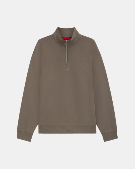 Sudaderas Sin capucha Hombre HUGO Gris 50525881 DURTY