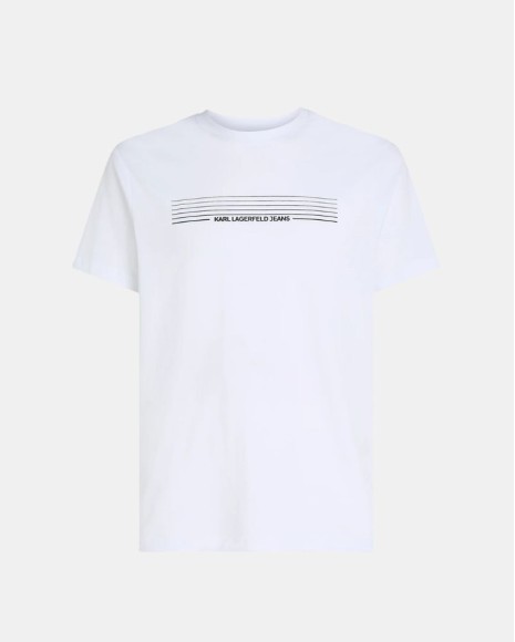 Camisetas Manga corta Hombre Karl Lagerfeld Blanco B3M17001