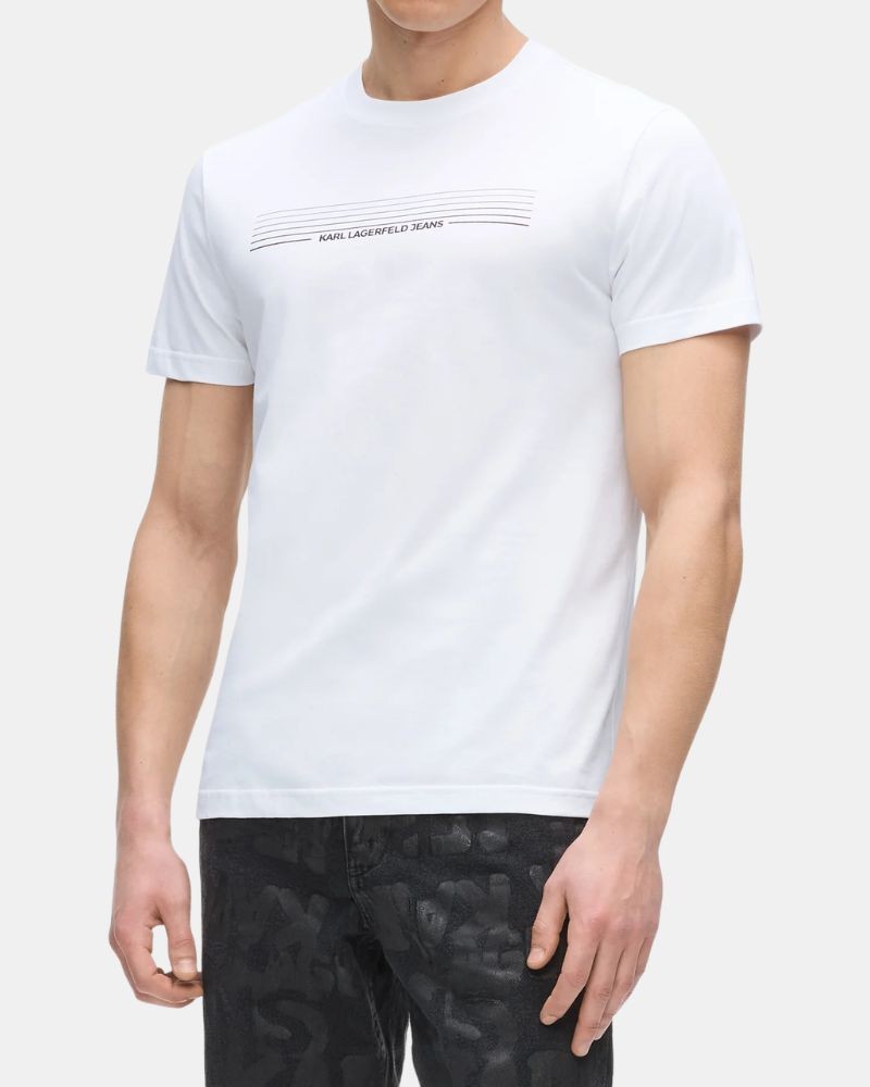 Camisetas Manga corta Hombre Karl Lagerfeld Blanco B3M17001