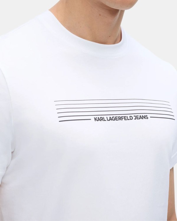 Camisetas Manga corta Hombre Karl Lagerfeld Blanco B3M17001