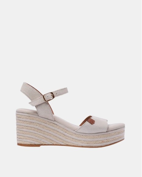 Sandalias Abiertas Alpargatas Mujer  Oro CB41101 071 ARENAL BOREAL