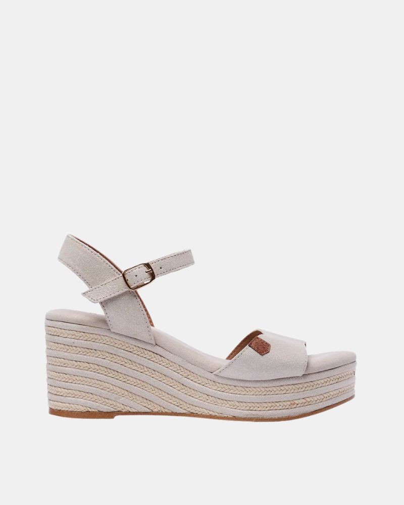 Sandalias Abiertas Alpargatas Mujer  Oro CB41101 071 ARENAL BOREAL