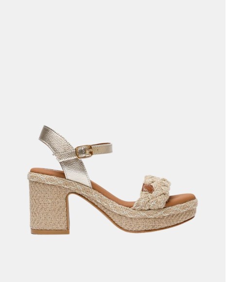 Sandalias Abiertas Mujer  Oro Beige CT49001 071 NERINA AMURA