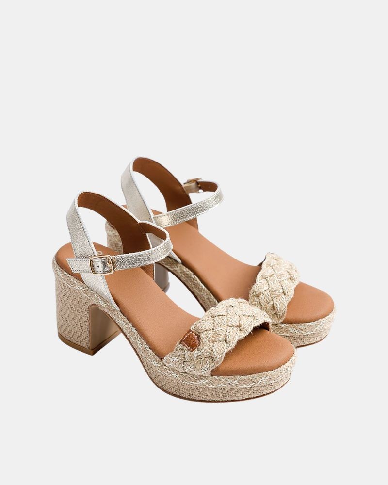 Sandalias Abiertas Mujer  Oro Beige CT49001 071 NERINA AMURA