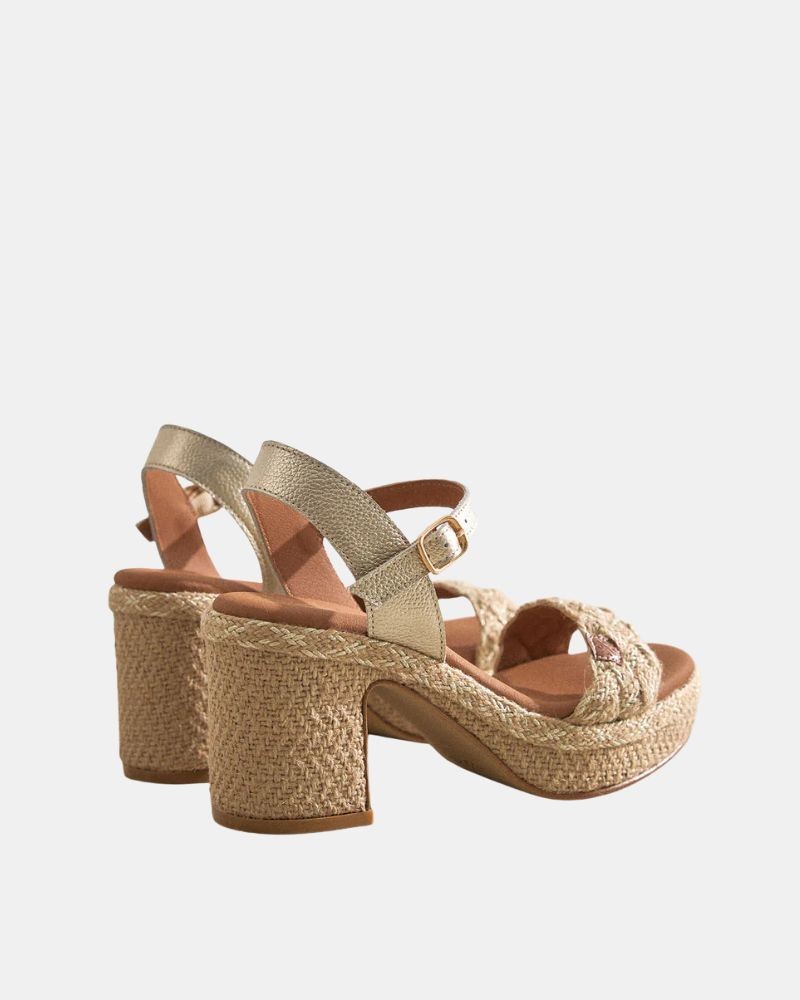 Sandalias Abiertas Mujer  Oro Beige CT49001 071 NERINA AMURA