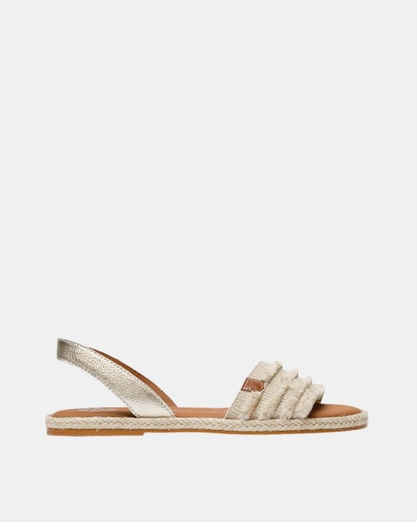 Sandalias Abiertas Mujer  Oro MS38701 071 JUNCAL FLECOS