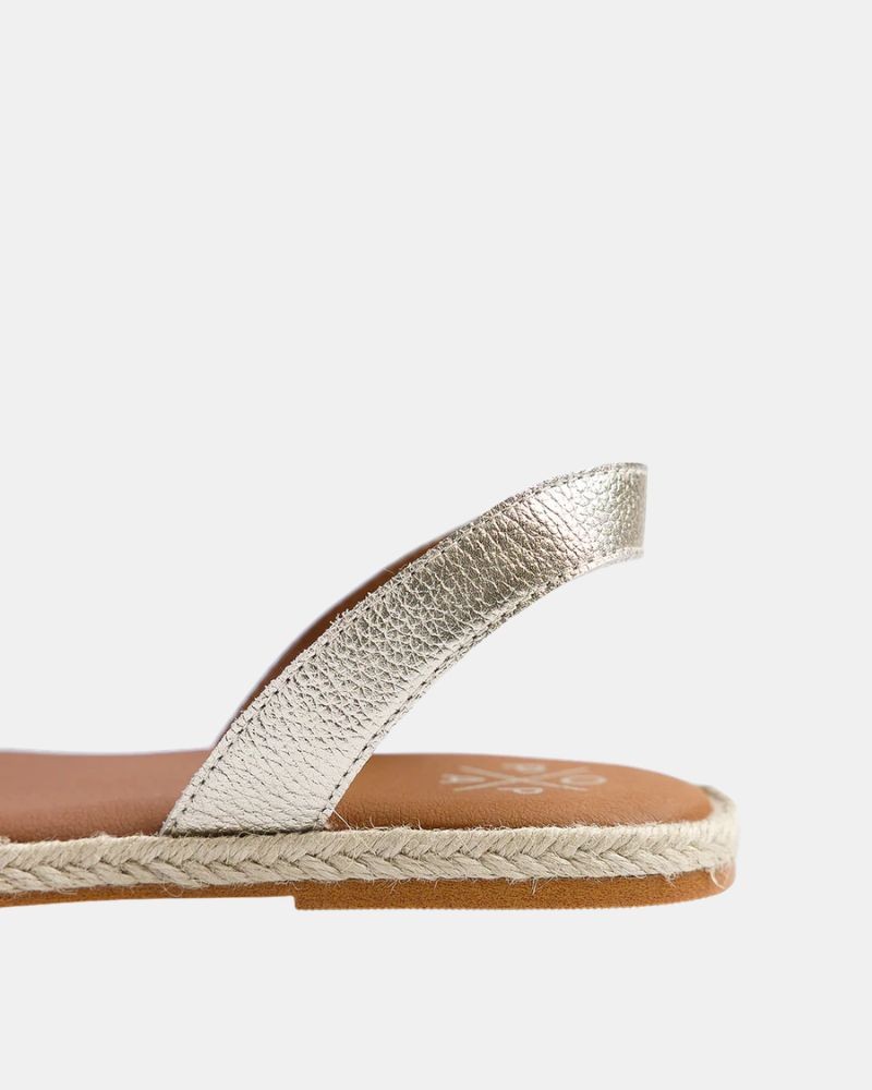 Sandalias Abiertas Mujer  Oro MS38701 071 JUNCAL FLECOS