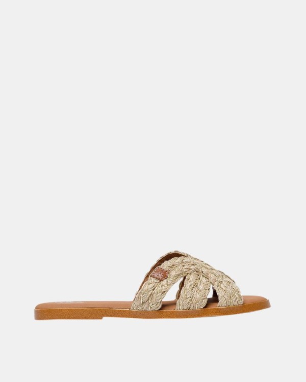 Sandalias Abiertas Mujer  Oro MS38502 071 TUFIA INDIA
