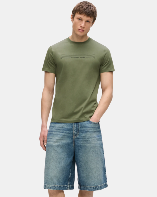 Camisetas Manga corta Hombre Karl Lagerfeld Verde B3M17001