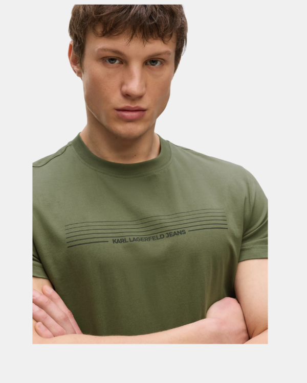 Camisetas Manga corta Hombre Karl Lagerfeld Verde B3M17001