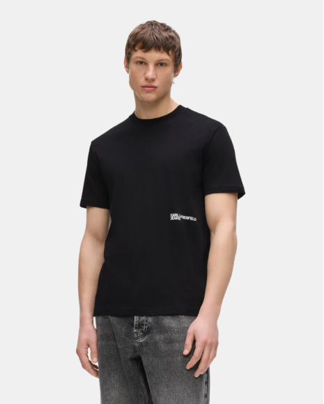 Camisetas Manga corta Hombre Karl Lagerfeld Negro B3M17005