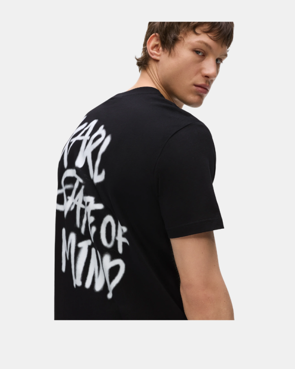 Camisetas Manga corta Hombre Karl Lagerfeld Negro B3M17005