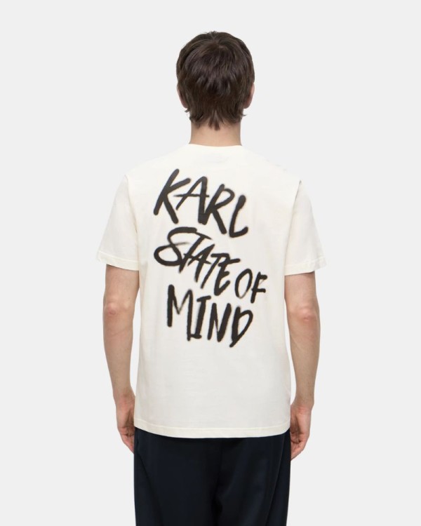 Camisetas Manga corta Hombre Karl Lagerfeld Blanco B3M17005