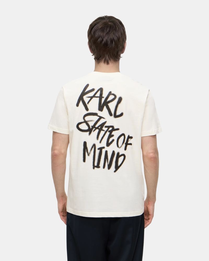 Camisetas Manga corta Hombre Karl Lagerfeld Blanco B3M17005