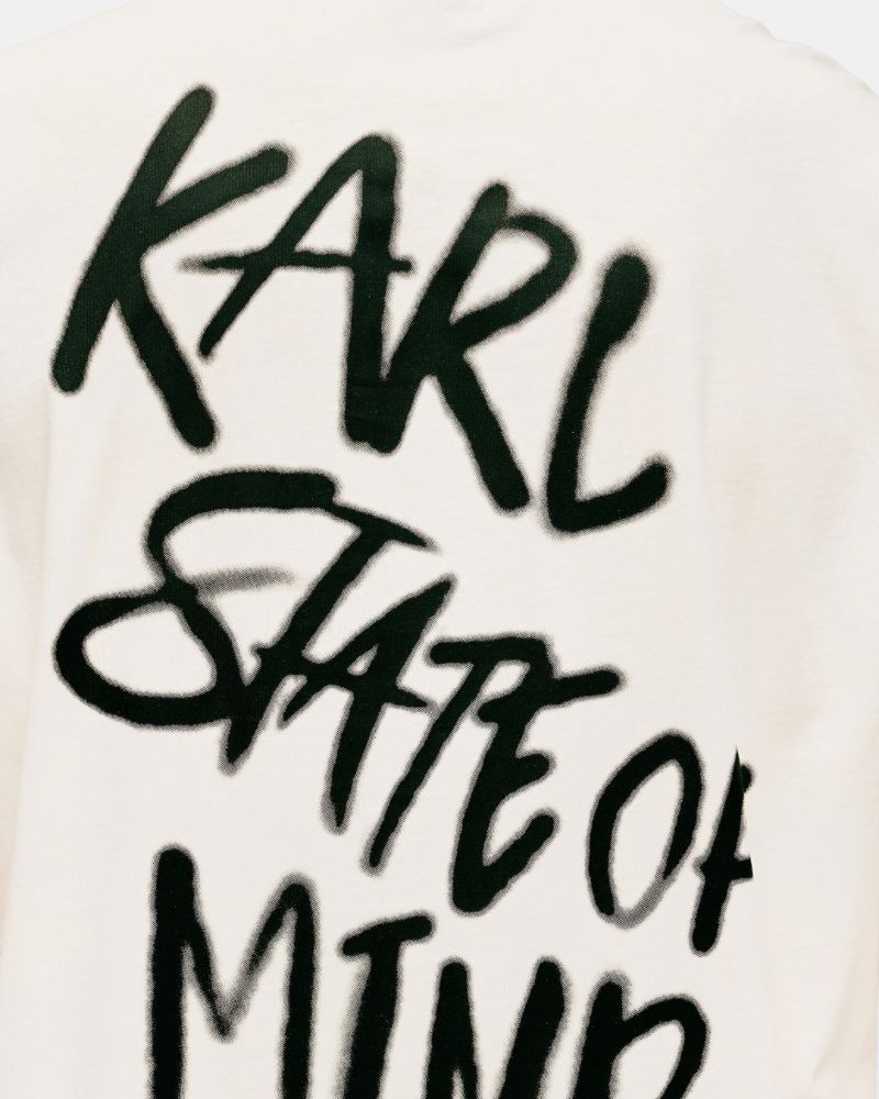 Camisetas Manga corta Hombre Karl Lagerfeld Blanco B3M17005