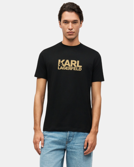 Camisetas Manga corta Hombre Karl Lagerfeld Negro 755780 500235