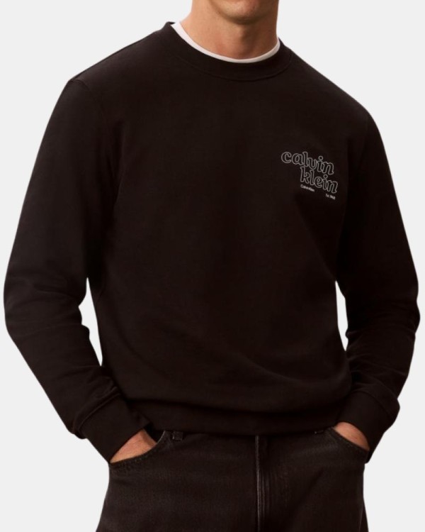 Sudaderas Sin capucha Hombre CALVIN KLEIN Negro LV04RG274GUB1