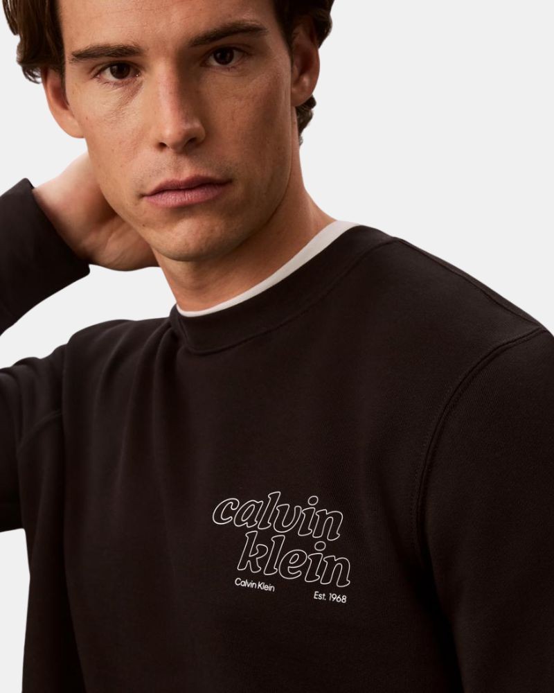 Sudaderas Sin capucha Hombre CALVIN KLEIN Negro LV04RG274GUB1