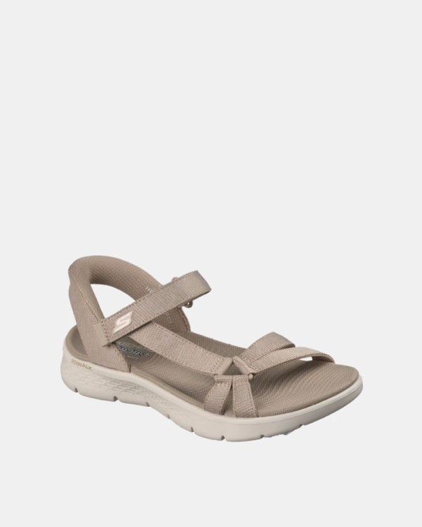 Sandalias Abiertas Mujer SKECHERS Taupe 141481 SLIP INS GO WALK FLEX ILLUMINATE