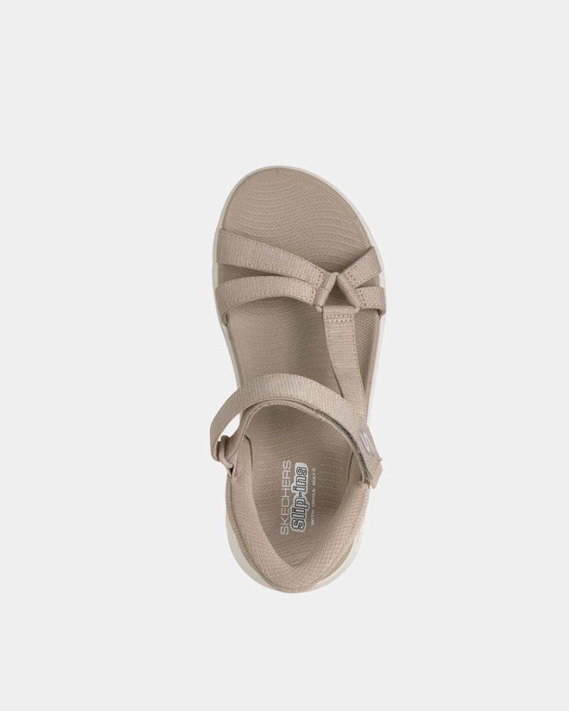 Sandalias Abiertas Mujer SKECHERS Taupe 141481 SLIP INS GO WALK FLEX ILLUMINATE