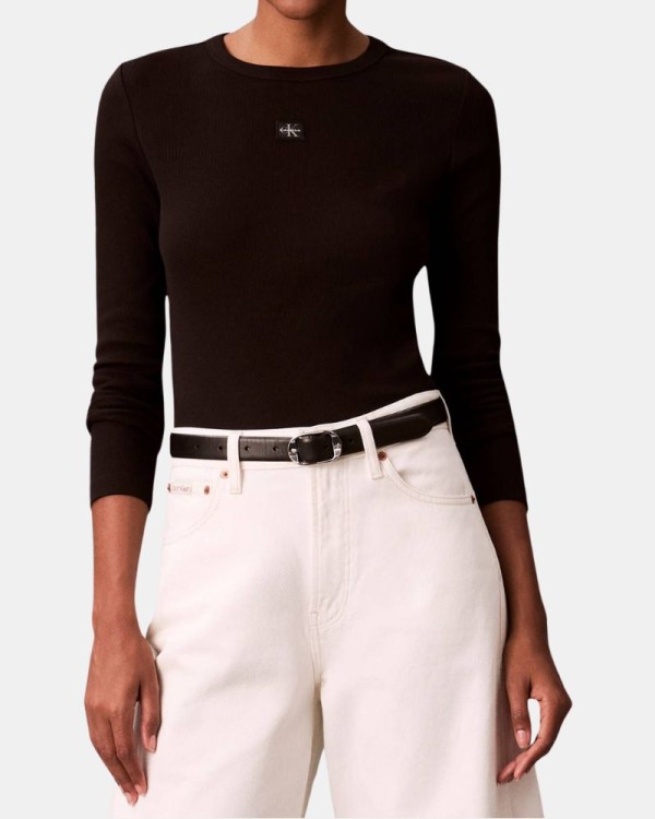 Camisetas Manga larga Mujer CALVIN KLEIN Negro LV047E205GUB1