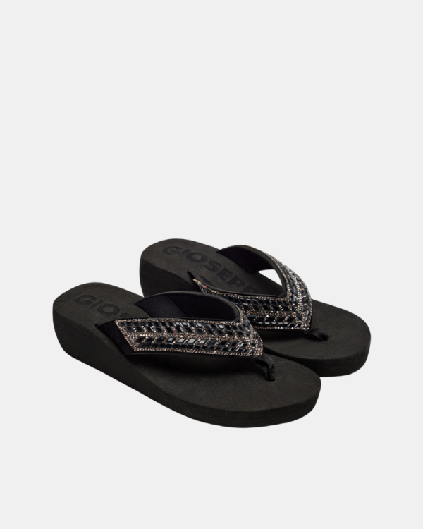Sandalias De dedo Abiertas Chancletas Mujer GIOSEPPO Negro 71994 DEVICES